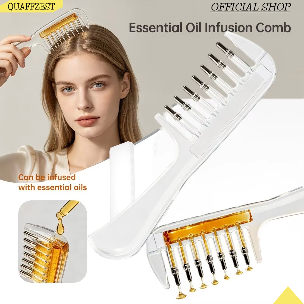 Root Stimulator Liquid - Draagbare Transparante Haarwortelkam Vloeistofgeleider Applicator Hoofdhuidmassagekam