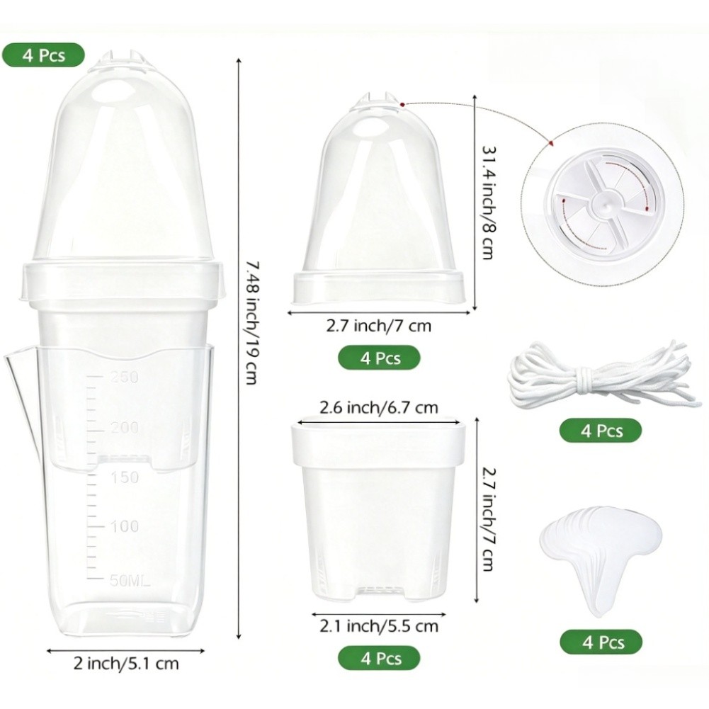 Humidity Dome Kit - Zelfwaterende kweekset met vochtigheidsdome en zijdelingse