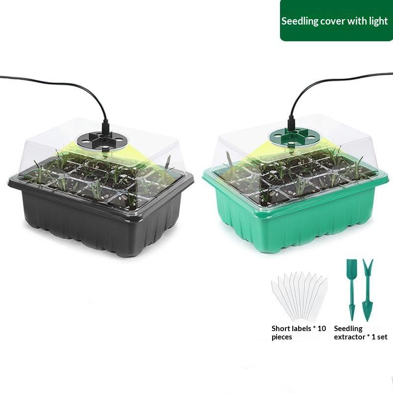 Humidity Dome Kit - Answer6/12-cel zaaitray voor thuisgebruik met groeilamp,